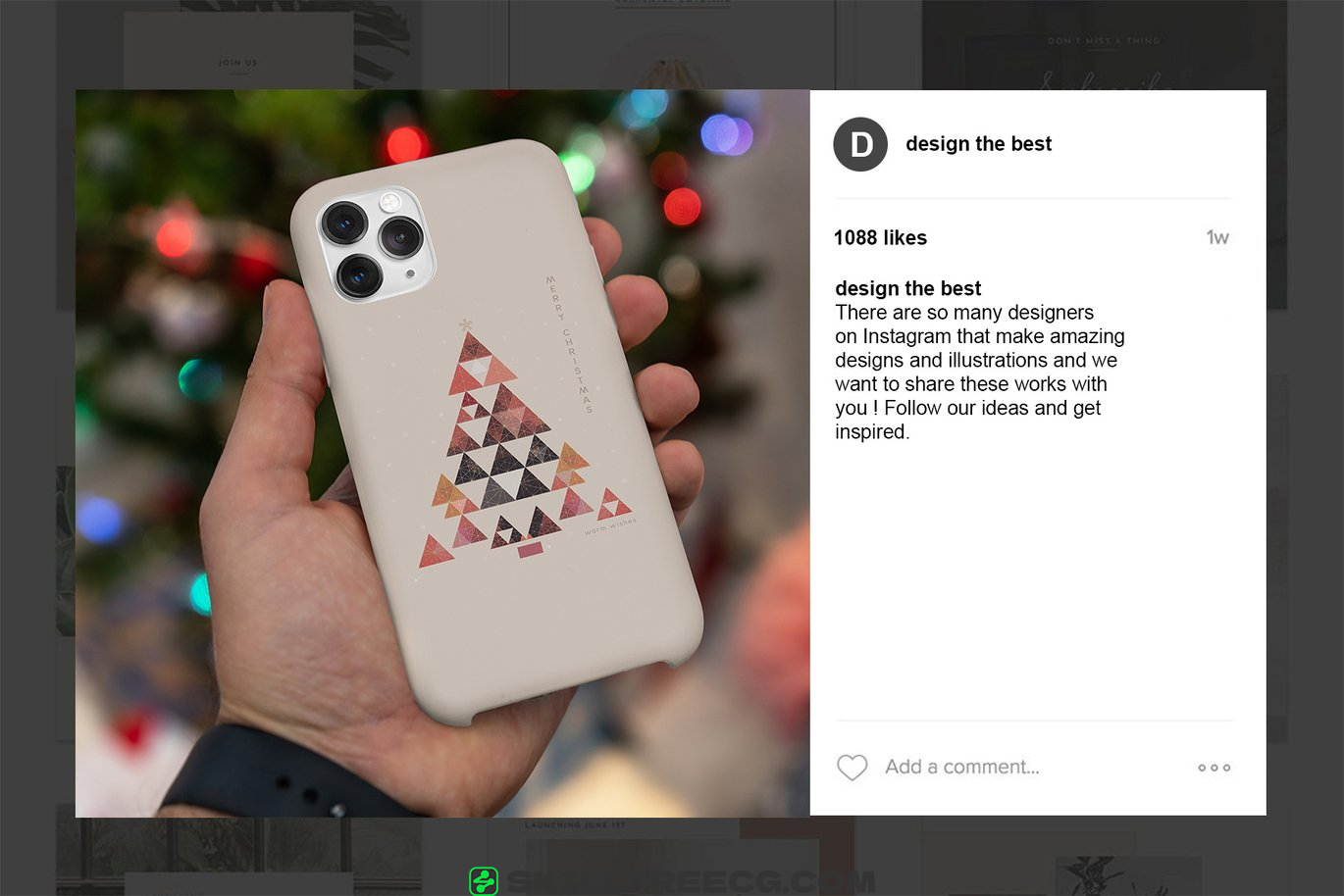 图片[3]-Phone 11/Pro White Case Mock-Up（351904）-技能树